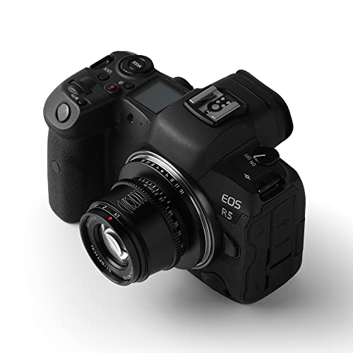 TTArtisan 35mm F1.4 APS-C Manual Focus Lens Compatible with Canon RF Mount Cameras R7, R10 APS-C Model EOS R, RP, R5, R6 (Black) - Image 4
