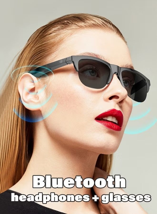 GALUIN Wireless Bluetooth sports headphones with sunglasses, sunglasses for outdoor use, sun protection, UV protection - Image 1