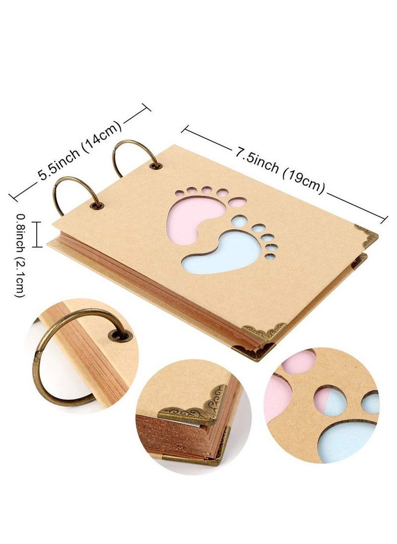 Excefore 40Pcs Advice Cards Baby Shower, Baby Prediction Cards for Shower Baby Reveal Games, Baby Shower Games Elephant New Parent Message Advice Book  - Image 2