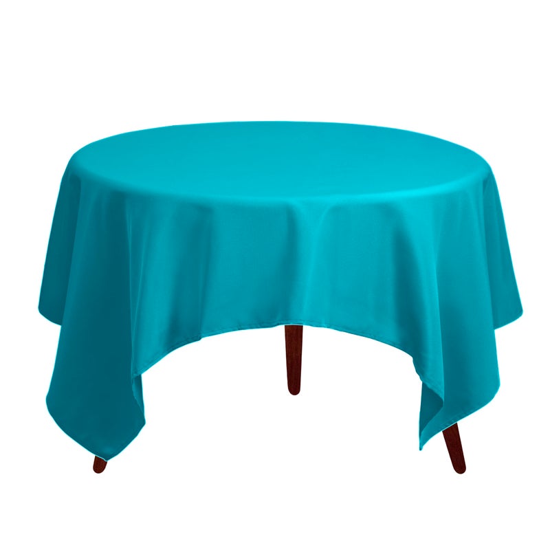 Gee Di Moda Square Tablecloth - 70 x 70 Inch Caribbean Table Cloth for Medium Square or Round Tables - Heavy Duty Washable Fabric - for Buffet Table  Holiday Party  Dinner  Wedding & Baby Shower - Image 2