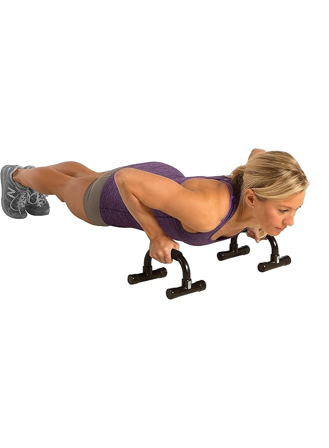 GoFit Portable Comfortable Push Up Bars Workout Stands with Ergonamic Handles for Floor Workouts - Image 3