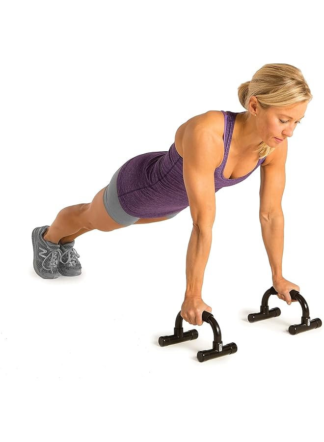 GoFit Portable Comfortable Push Up Bars Workout Stands with Ergonamic Handles for Floor Workouts - Image 4