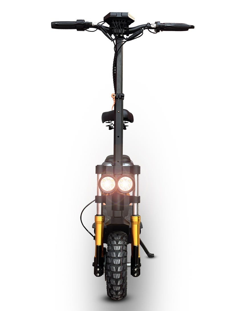 Mytoys MT590 High Speed Electric Scooter 65 km/h Speed,1500W Brushless Motor, High Capacity Battery 20Ah,60km Range With Adjustable Leather Seat Super Hydrolic Suspension, Back Cushion Storage Box - Image 4