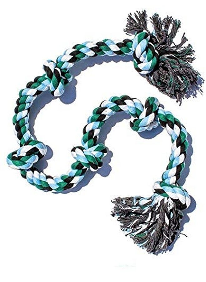 PET - Large Dog Rope Toys For Aggressive Chewers Dog Rope Pet Tug Toy Cotton Rope Dog Chew Toys For Large Dogs Tug Of War Toy Strong Chewing Teething Training Interactive Dog Rope Toy - Image 1