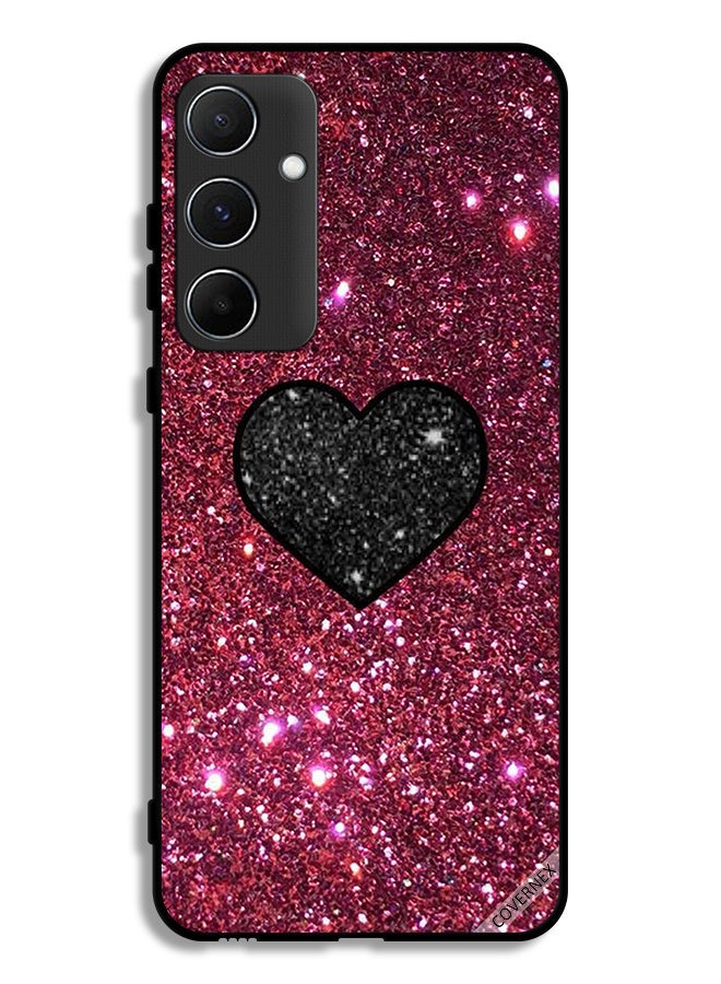 Covernex Samsung Galaxy A55 5G Protective Case Cover Heart In Glitters - Image 1