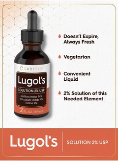 CARLYLE Lugols Iodine 2 Percent 2 fl oz | Potassium Iodide and Iodine Solution 2% Liquid Drops  - Image 4