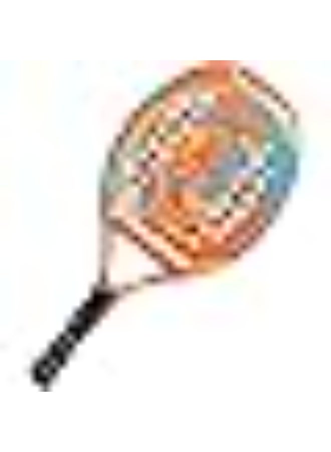 TDOO Beach Tennis Paddle Racket Pop Tennis Paddle Racquets Carbon Fiber Grit Surface with EVA Memory Foam Core Padel Racket with Cover Bag (Sunset yellow 1) - Image 1