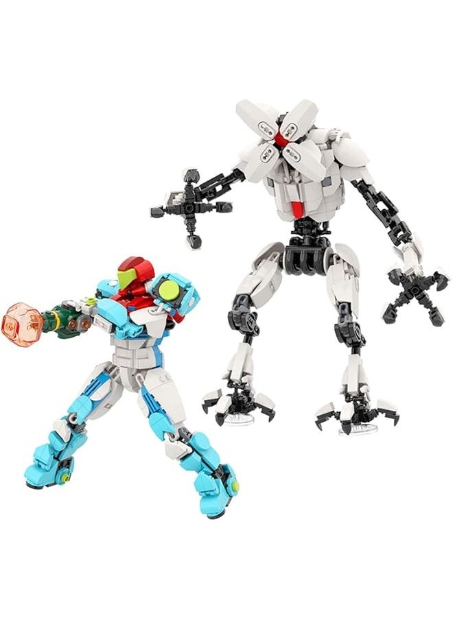 Metroid Dread Building Block Toys,Samus E.M.M.I. Robot Model Kit,Creative Vedio Game Models for Display Collection,Suitable for Adults Boys Girls Fans Kids Aged 8+ (1266pcs) 