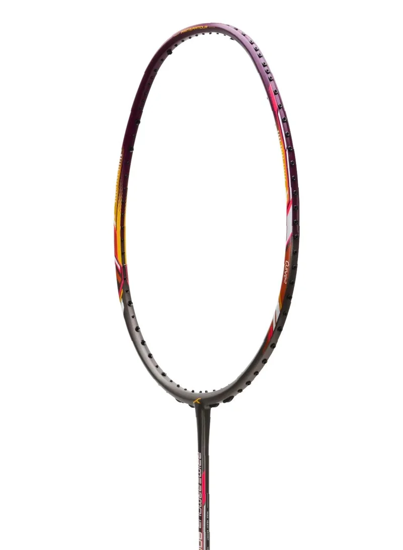 HUNDRED  Hundred Primearmour 800 Carbon Fibre Unstrung Badminton Racket with Full Racket Cover for Intermediate Players (84g, Max Tension - 32LBS) (Dk Grey/Dk Purple)  | Best Price UAE