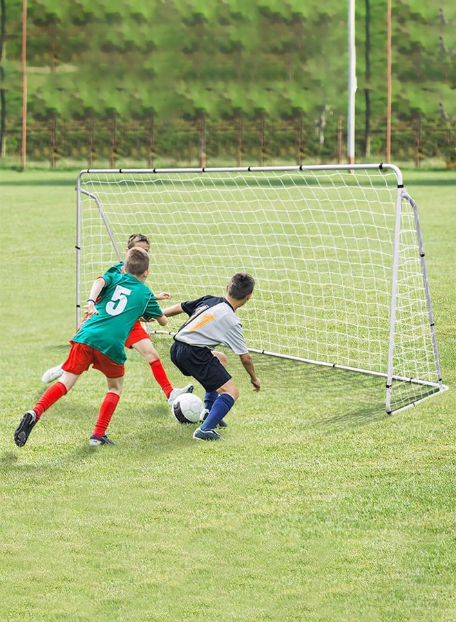 JOUDIYA Soccer Goal, 240cmx150cmx90cm Football Goal for Backyard, Kids Adults Soccer Net and Frame, Practice Soccer Training Equipment Target Goal - Image 2