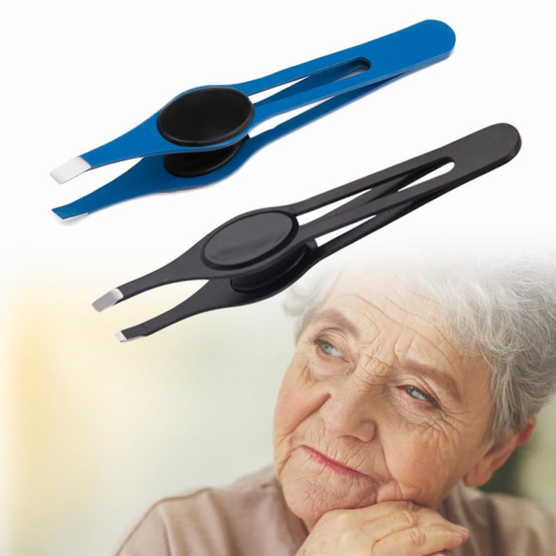 Elderly Slant Tip Tweezer Stainless Steel Pinch Grip Aid Tool for Arthritis Carpal Tunnel Syndrome