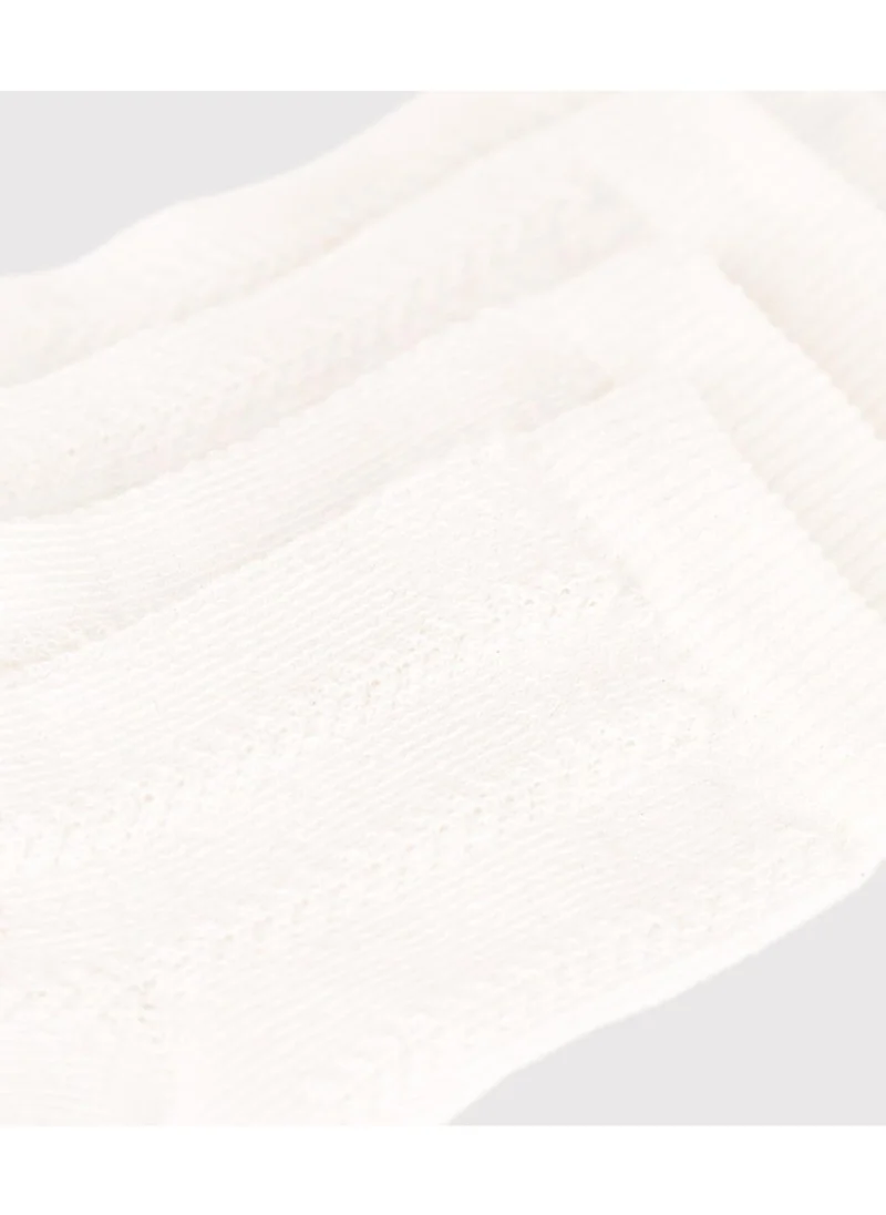 Petit Bateau Babies' Plain Cotton Jersey Socks - 2-Pack