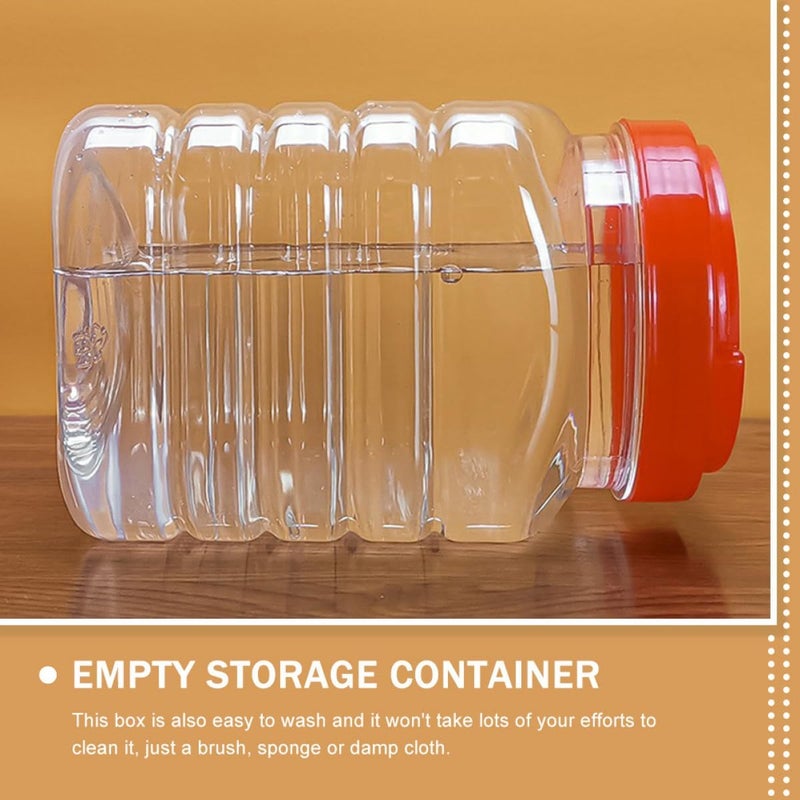 Square Airtight Honey Jars 1.25l Wide Mouth Food Storage Containers with Lids, Kitchen Storage Jars for Jam, Pickles, and Liquid, 2pcs - Image 4