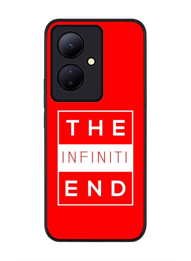 Stylizedd Rugged Black edge case for Vivo V29 Lite, Slim fit Soft Case Flexible Rubber Edges Anti Drop TPU Gel Thin Cover- The infinite end - Image 1