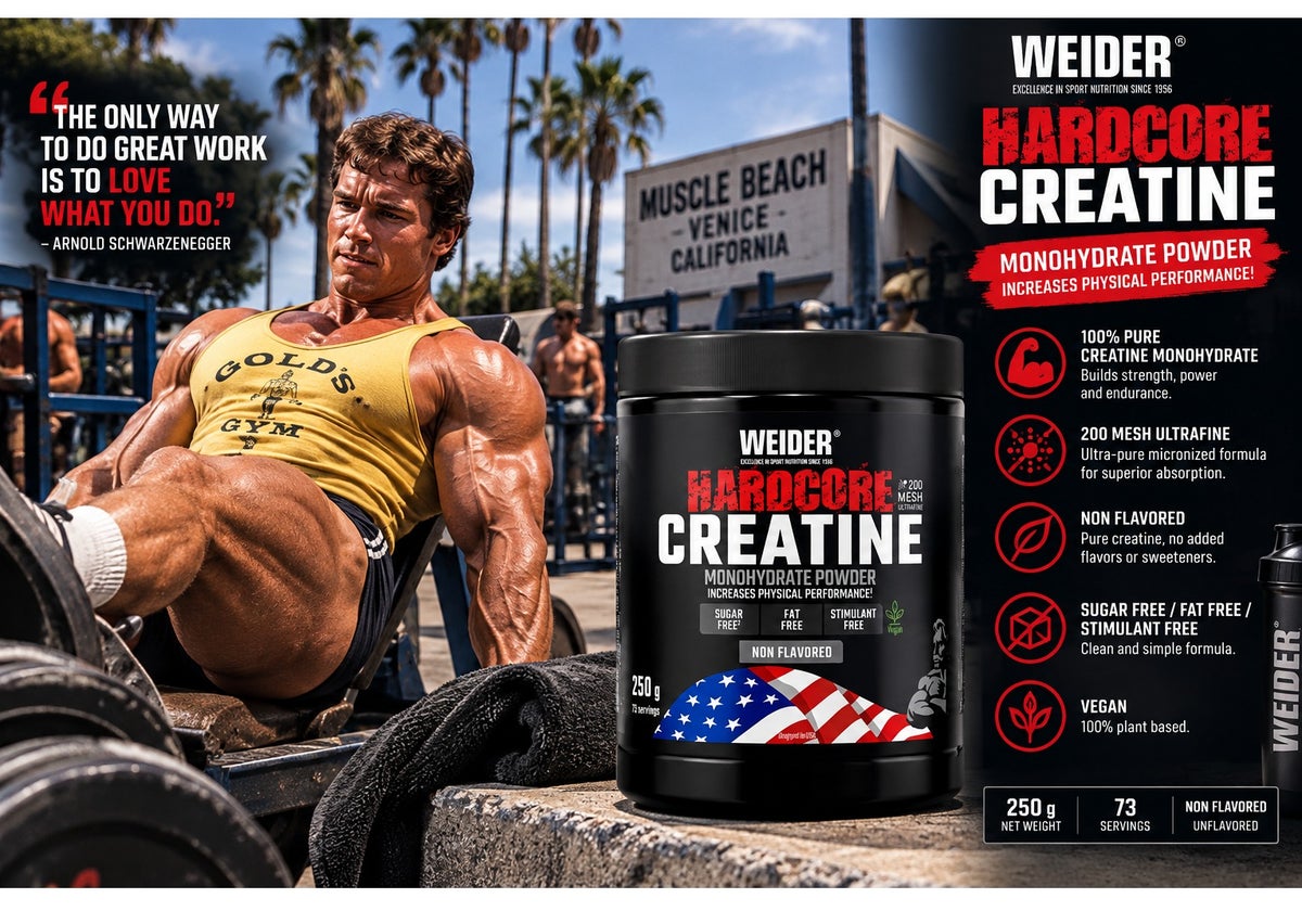 Weider Pure Hardcore Non Flavored Creatine Monohydrate Powder 250g
