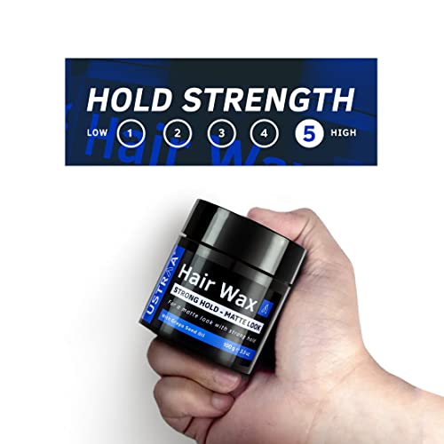 Ustraa Strong Hold Hair Wax - Matte Look 100g - (Set of 2) | Non-sticky Wax, Easy-to-Wash Strong Hold | For Non-glossy Matte Finish | Without harmful chemicals or fixatives - Image 4