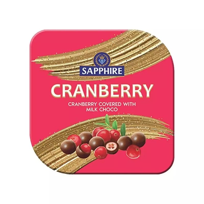 Sapphire Cranberry Covered with Milk Choco- 90gms