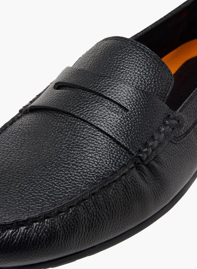LBL By Shoexpress BLACK Men Leather Slip-On Moccasins for Men | Best Price UAE