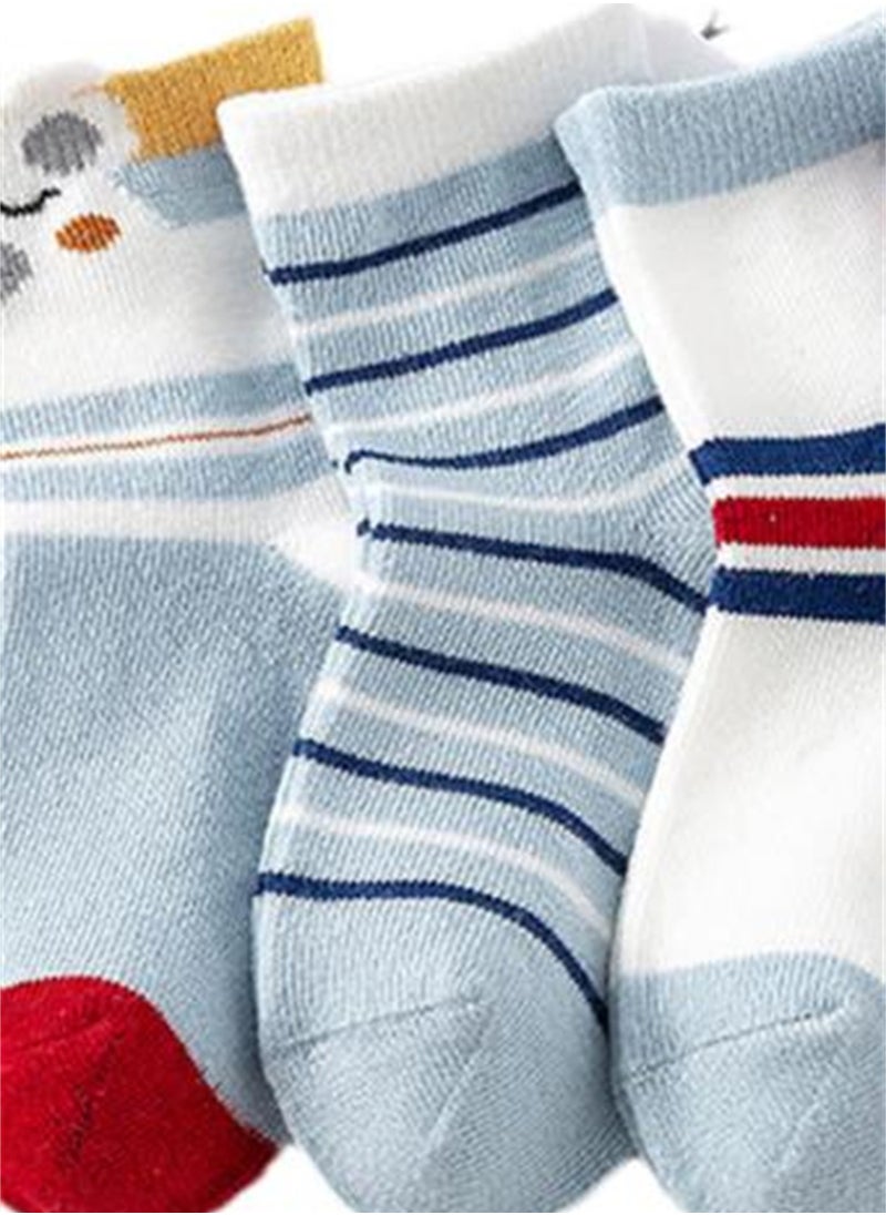 Generic - 5 pairs of children's socks combed cotton breathable children's socks - Image 1