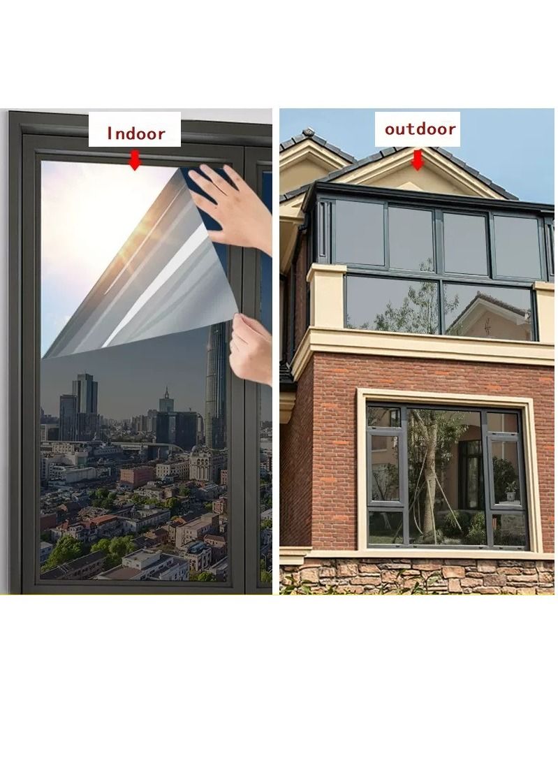 Y&D Decorative Window Privacy Film Sticker Black  - Image 2