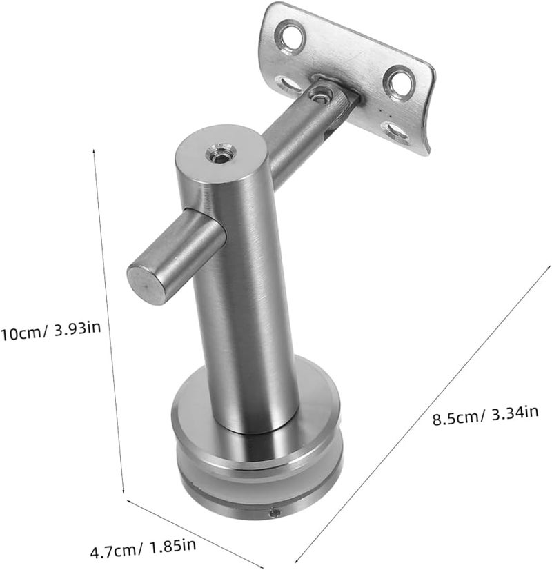 قوس درابزين من الفولاذ المقاوم للصدأ مع حاجز زجاجي - دعامة درابزين - إكسسوار سلالم عصري - سهل التركيب - Image 3