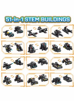 KASTWAVE 51-in-1 Robot Building Kit for Kids STEM Building Toys Erector Set for Boys 8-12 Engineering STEM Projects Construction Building Blocks Toys Gifts for Boys Kids Age  - Image 3