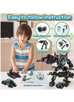 KASTWAVE 51-in-1 Robot Building Kit for Kids STEM Building Toys Erector Set for Boys 8-12 Engineering STEM Projects Construction Building Blocks Toys Gifts for Boys Kids Age  - Image 5