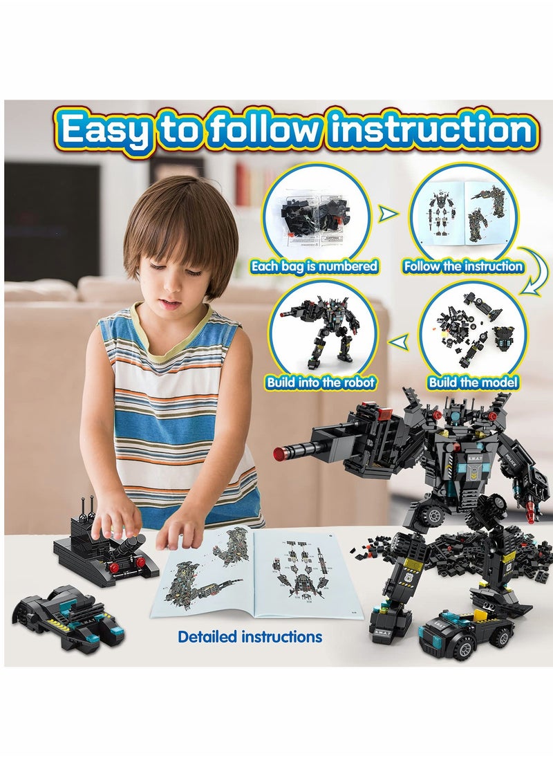 KASTWAVE 51-in-1 Robot Building Kit for Kids STEM Building Toys Erector Set for Boys 8-12 Engineering STEM Projects Construction Building Blocks Toys Gifts for Boys Kids Age  - Image 5