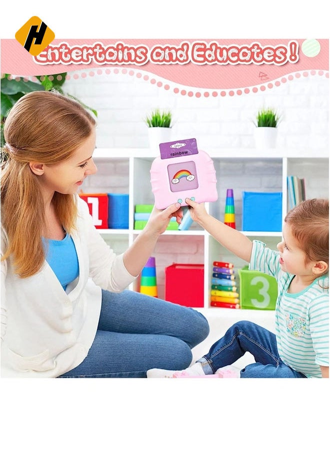 HuHa Talking Flash Cards Learning Toys,Educational Toddlers Toys for 1 2 3 4 5 6 Year Old Boys Girls,Preschool Montessori Toys with 112 Talking Baby Flash Cards 224 Words,  - Image 3