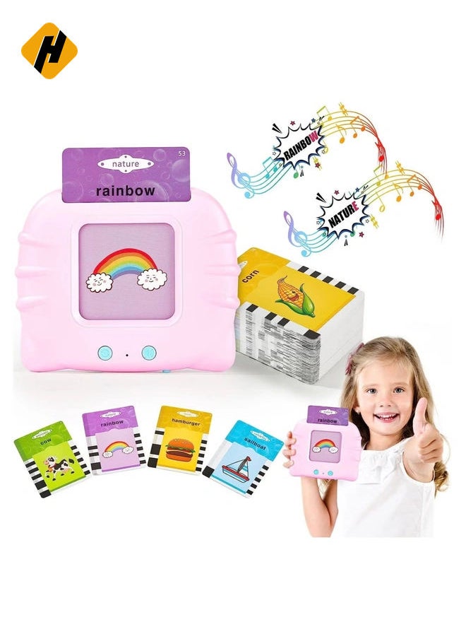 HuHa Talking Flash Cards Learning Toys,Educational Toddlers Toys for 1 2 3 4 5 6 Year Old Boys Girls,Preschool Montessori Toys with 112 Talking Baby Flash Cards 224 Words,  - Image 1