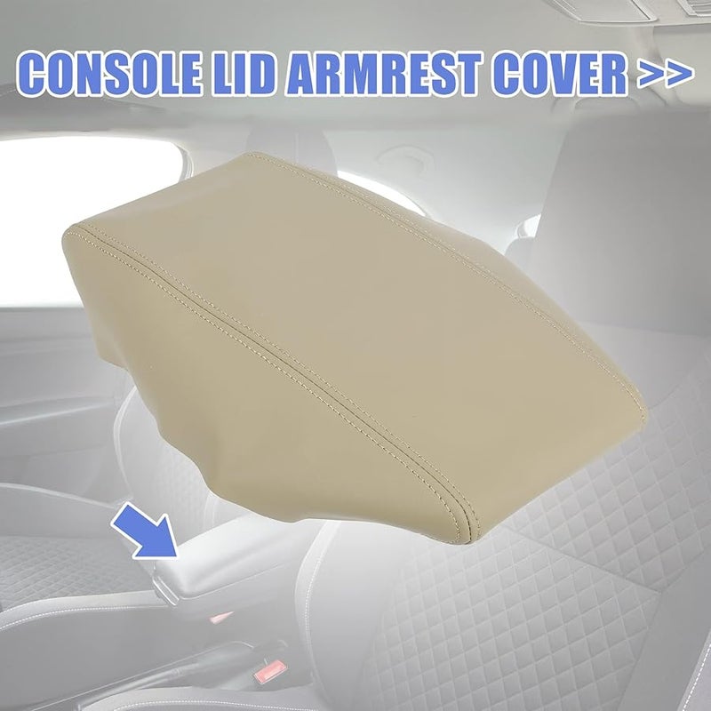 غطاء مسند ذراع وحدة التحكم المركزية البيج المتوافق مع تويوتا بريوس 2004 2009 - Image 3