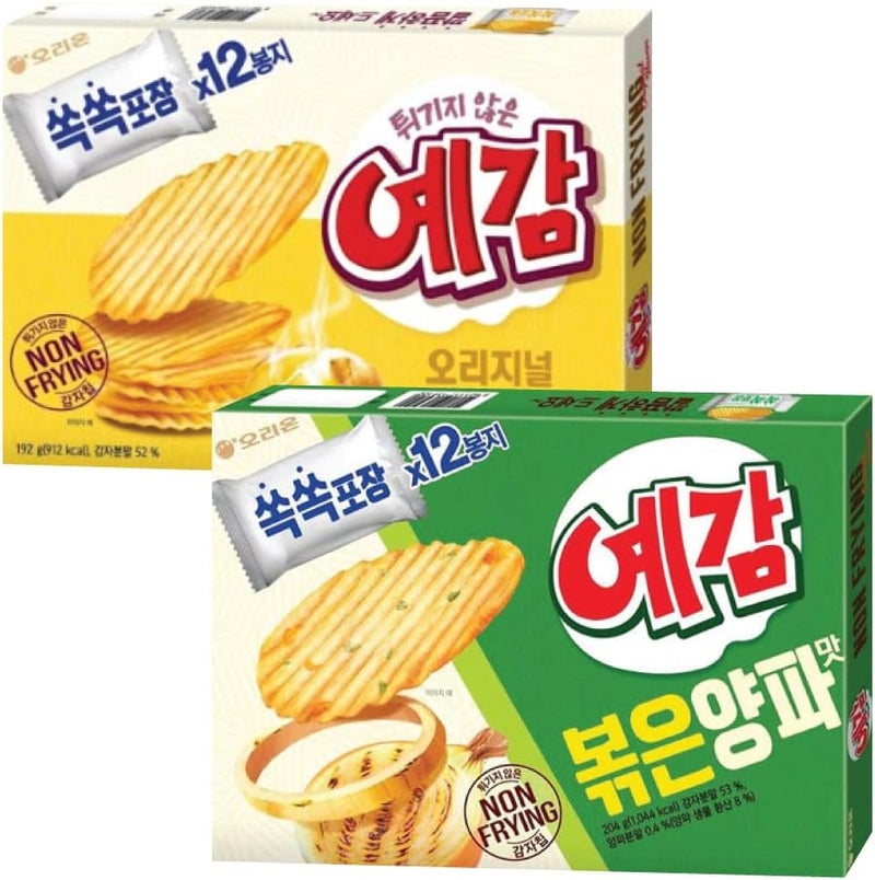 GASHINA STORY Ye Gam Baked Potato Chips - Original & Onion - Image 1