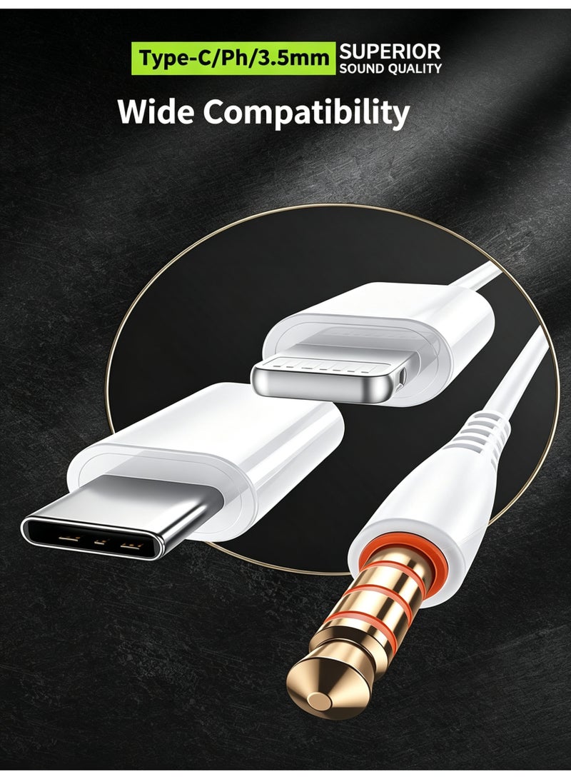 WEKOME Type-C In-Ear Wired Earphones with Microphone and In-line Control, HiFi Pure Sound Wired Headphones for Smartphones and Digital Devices - Image 5