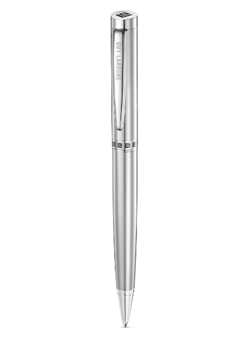 Guy Laroche Romain Stainless Steel Pen with Stainless Steel Trims