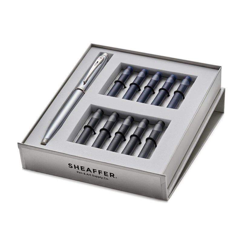 SHEAFFER طقم هدايا شيفر 9306 قلم حبر سائل - رفيع مع 10 خراطيش - Image 5