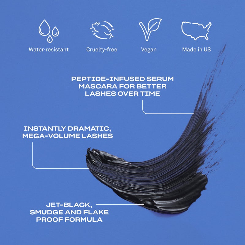 Babe Original Babe Lash Mascara - Smudge Proof, Long Lasting & No Clump Formula, Buildable Volume, Water Resistant, Dramatic Black (Volumizing Mascara) - Image 4