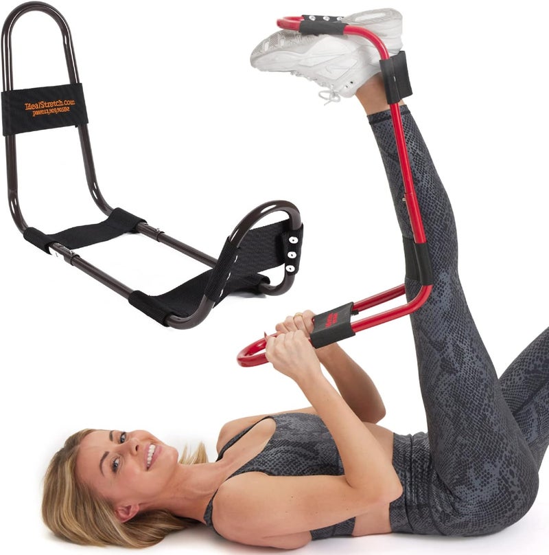 IdealStretch - Original Patented – Hamstring Stretcher, Lower Back Stretcher, Hip Stretcher, & Calf Stretcher - Knee Extension & Pain Relief - Image 1