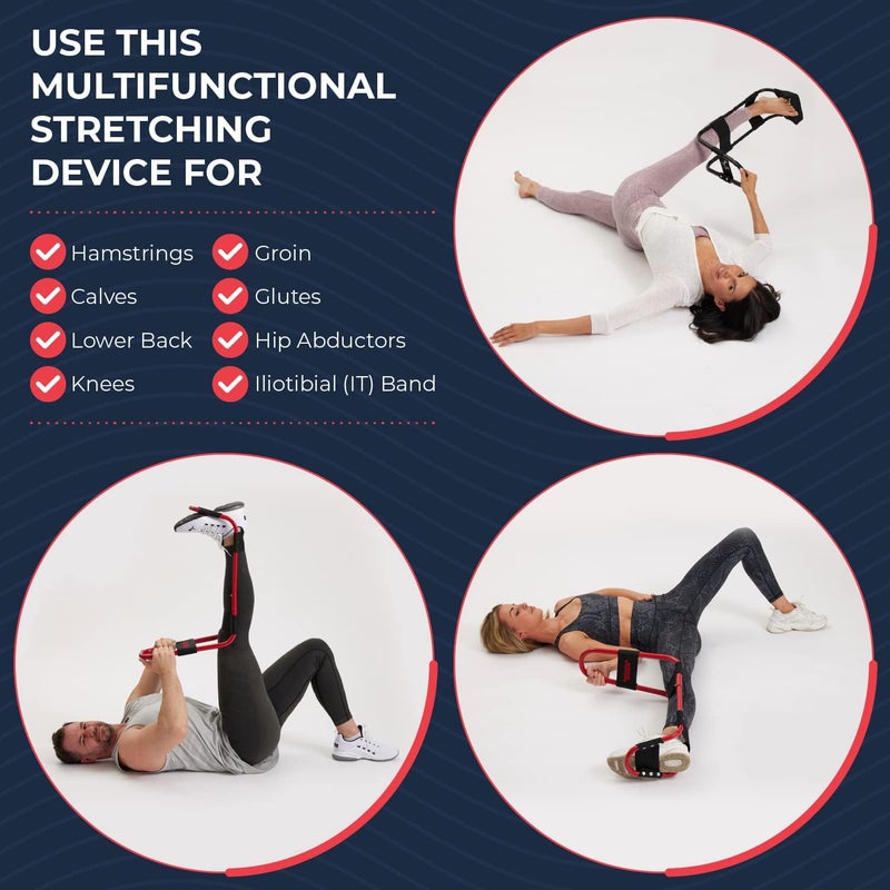 IdealStretch - Original Patented – Hamstring Stretcher, Lower Back Stretcher, Hip Stretcher, & Calf Stretcher - Knee Extension & Pain Relief - Image 5