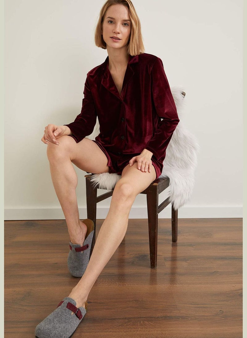 DeFacto Woman Homewear Regular Fit Shirt Neck Knitted Tops - Image 2