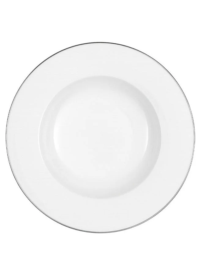 Villeroy & Boch 6-Piece Anmut Platinum Collection Soup Plate Set