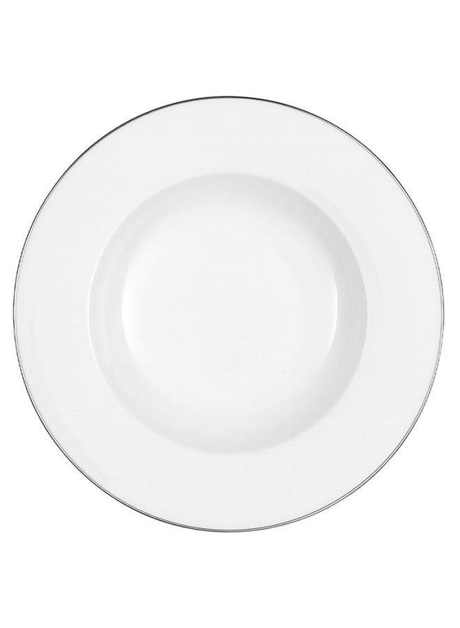Villeroy & Boch 6-Piece Anmut Platinum Collection Soup Plate Set 