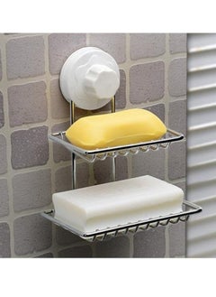 DRAMA HOME 2-Piece Zinc Plated Metal Soap Holder 17x13.5 centimeter  - Image 3