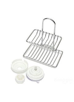 DRAMA HOME 2-Piece Zinc Plated Metal Soap Holder 17x13.5 centimeter  - Image 2
