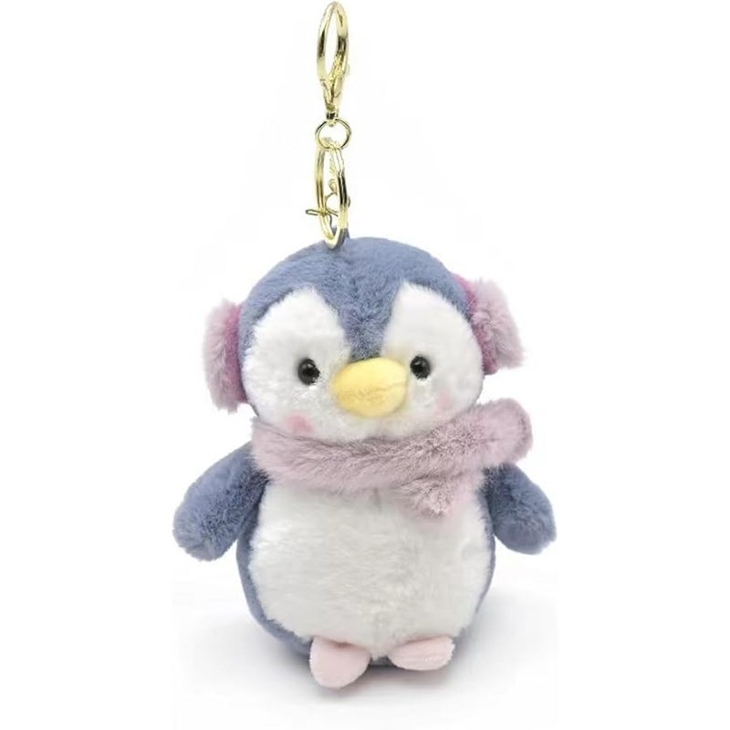 Bandfol Cartoon Bag Charms Cute Plush Keychain for Women Girls, 5 Soft Backpack Key Chain Cute Stuffed Animals Bag Keychain - Image 1