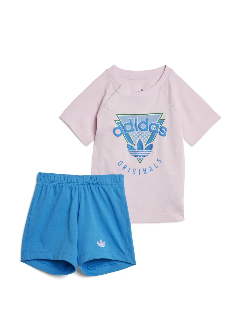 Adidas adidas SHORT TEE SET Pink Originals Kids SUITS