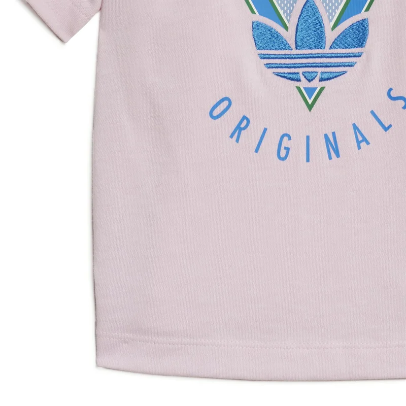 adidas adidas SHORT TEE SET Pink Originals Kids SUITS