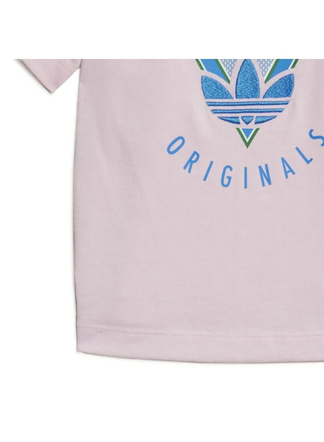 adidas adidas SHORT TEE SET Pink Originals Kids SUITS
