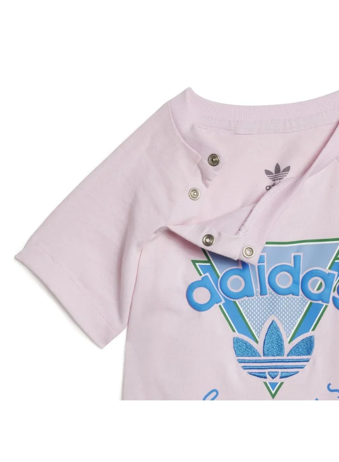 adidas adidas SHORT TEE SET Pink Originals Kids SUITS