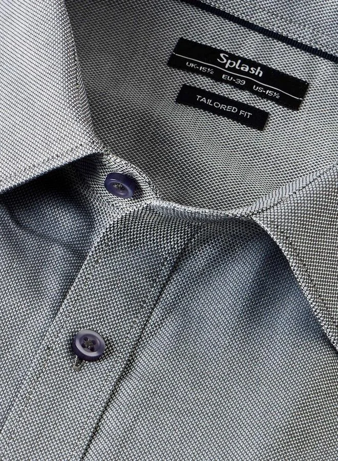 Splash FAV Men Regular Fit Textured Long Sleeve Shirt