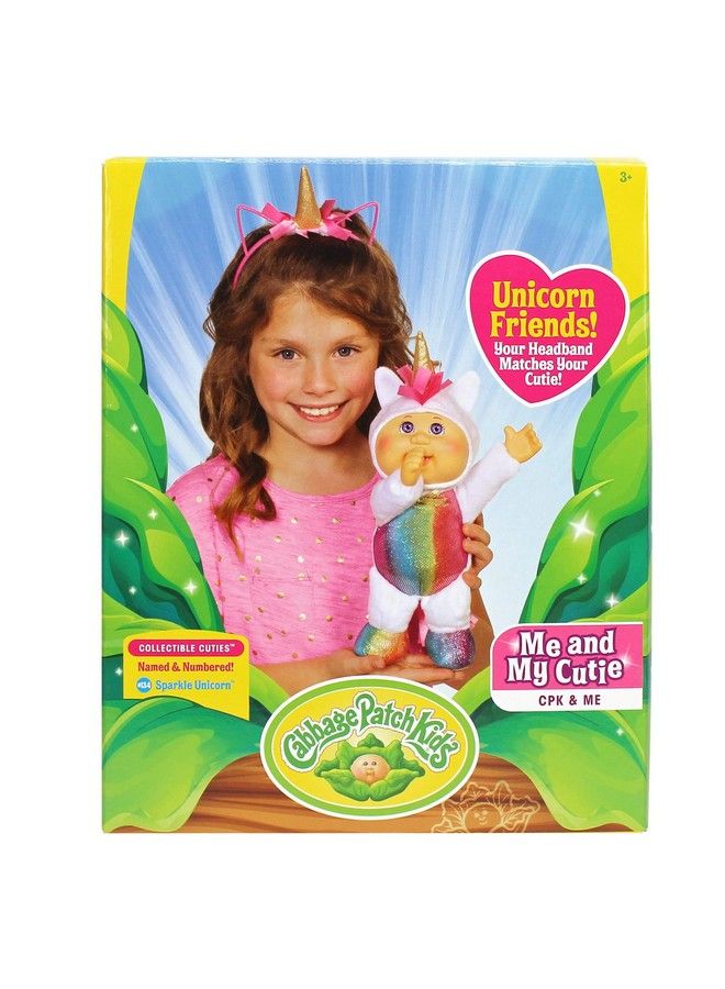 Cabbage Patch Kids Cpk And Me 9" Sparkle Unicorn Cutie Doll And Matching Unicorn Headband Accessory - Image 4
